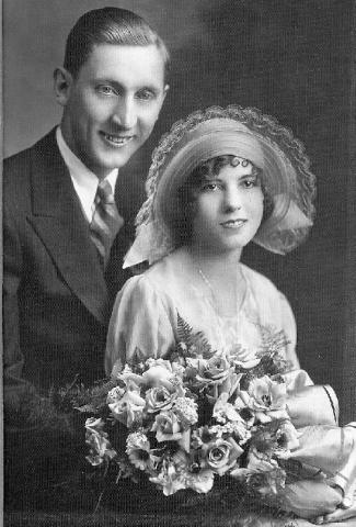 Chris Marks Jr. and Cynthia Wagner Marks wedding picture taken on June 3, 1930.